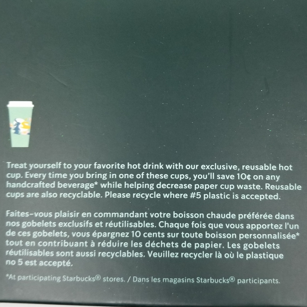 Starbucks Reusable Hot Cups 6 pack 16 ounces Spring Easter Bunny Rabbit NWT - Picture 13 of 13